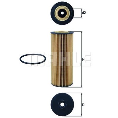 Oljefilter Mahle Original OX 1162D