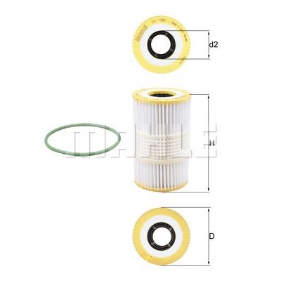 Oljefilter Mahle Original OX 1185D