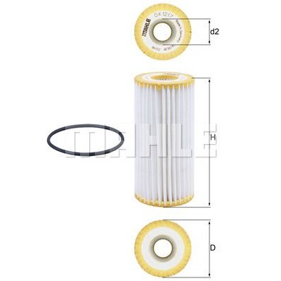 Oljefilter Mahle Original OX 1217D