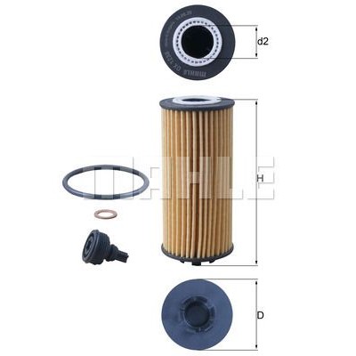 Oljefilter Mahle Original OX 1238D