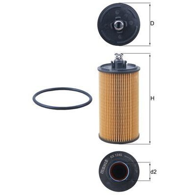 Oljefilter Mahle Original OX 1245D