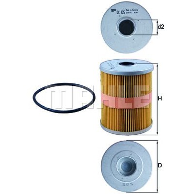 Oljefilter Mahle Original OX 125D