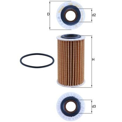 Oljefilter Mahle Original OX 1267D