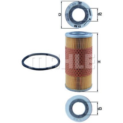 Oljefilter Mahle Original OX 12D