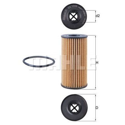 Oljefilter Mahle Original OX 1308D