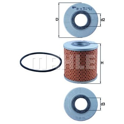 Oljefilter Mahle Original OX 14D
