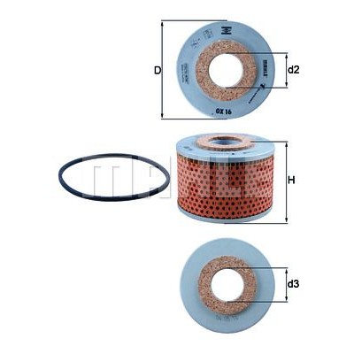 Oljefilter Mahle Original OX 16D