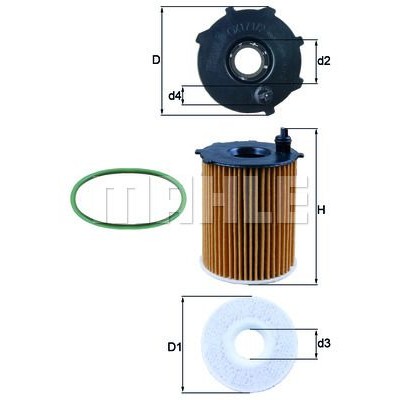 Oljefilter Mahle Original OX 171/2D1