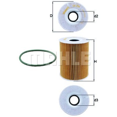 Oljefilter Mahle Original OX 254D5