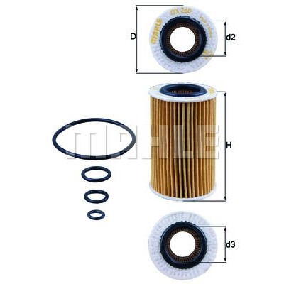 Oljefilter Mahle Original OX 260D