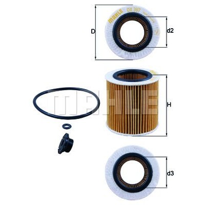 Oljefilter Mahle Original OX 387D1