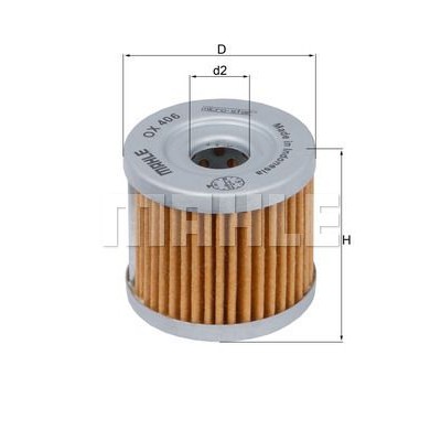 Oljefilter Mahle Original OX 406