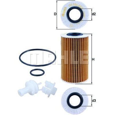 Oljefilter Mahle Original OX 554D2
