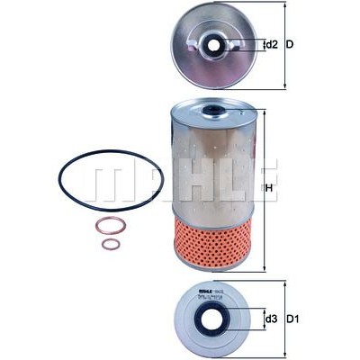 Oljefilter Mahle Original OX 78D1