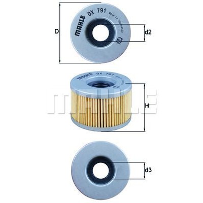 Oljefilter Mahle Original OX 791