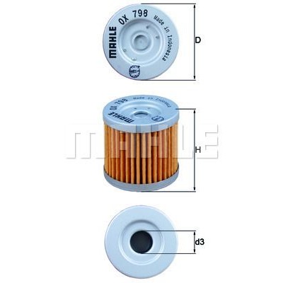 Oljefilter Mahle Original OX 798