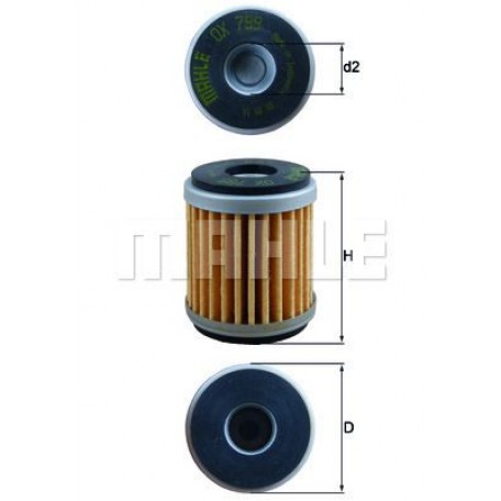 Oljefilter Mahle Original OX 799