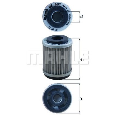 Oljefilter Mahle Original OX 801