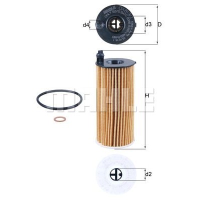Oljefilter Mahle Original OX 813/2D