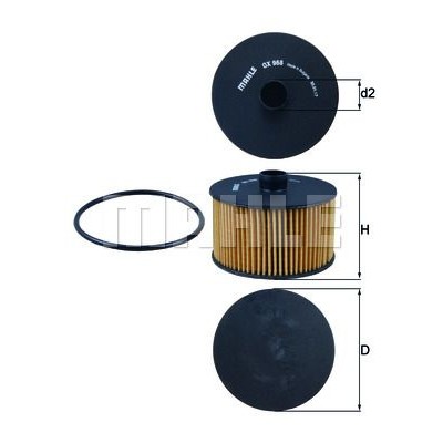 Oljefilter Mahle Original OX 968D
