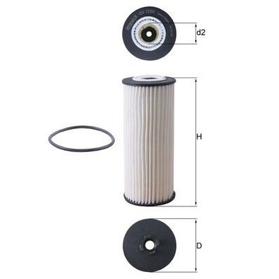 Oljefilter Mahle Original OX 1236D