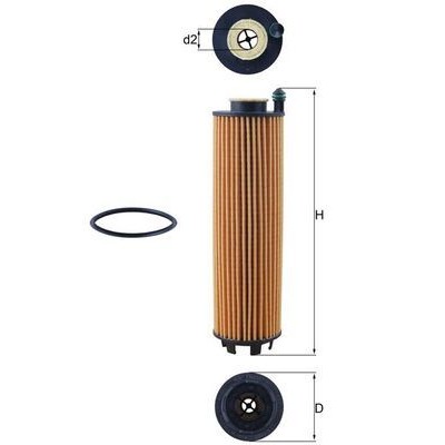 Oljefilter Mahle Original OX 1301D