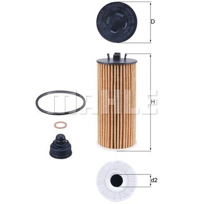 Oljefilter Mahle Original OX 815/1D