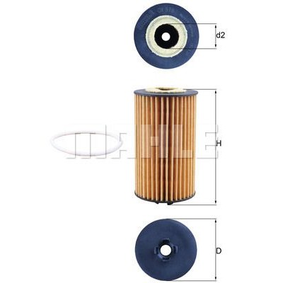 Oljefilter Mahle Original OX 978D