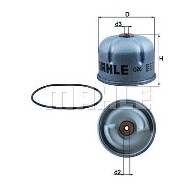 Oljefilter Mahle Original OZ 6D